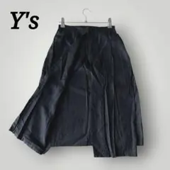 希少 Y's ワイズ 麻 リネン レーヨン 変型 スカート 日本製のサムネイル