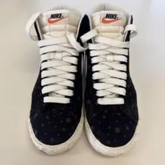 NIKE BLAZER MID ドット スエード ブラック 23.5cm