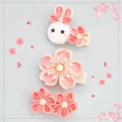 New◽️桜◽️ 【3点セット/送料込み/匿名配送】ヘアクリップ　ベビー　キッズ