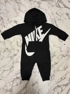 NIKE フード付きロンパース ブラック 6-9ヶ月 9M