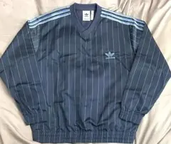 adidas ブルー ストライプ ジャージ