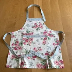 ローラアシュレイ LAURA ASHLEY 子供用エプロン ローズ 水玉 ドット
