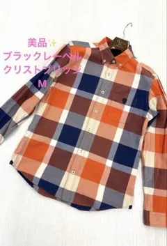 美品✨ブラックレーベルクレストブリッジ CBチェック 長袖シャツ メンズ M
