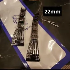 ストーン付きブラックバンド 22mmクイックリリース