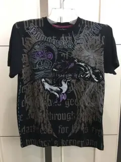 [新品] メンズ　Tシャツ 百合　総柄
