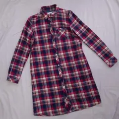 アーノルドパーマー ネルチェックシャツ ワンピース