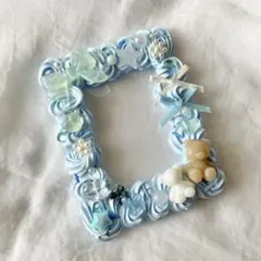 ホイップデコ　硬質カードケース B8 青系