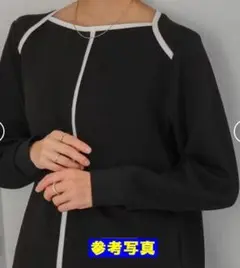 Bou Jeloud　ブージュルー　チュニック　パイピング　ブラック　黒