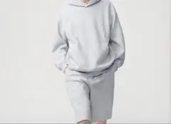 UNIQLO :C スウェットワイドショーツM オーバーサイズプルパーカL