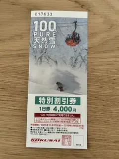 【さくら様専用】札幌国際スキー場　リフト券特別割引券　2枚