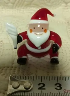 サンタクロース ガラス 置物 約3.5cm