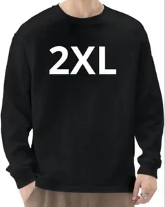 【新品未使用】メンズ　長袖　Tシャツ ブラック　2XL 無地