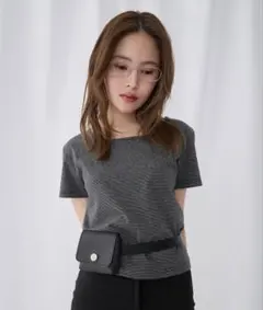 【Unblend】Uネック コンパクトアソート半袖Tシャツ