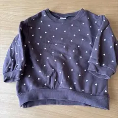 petit main ハート柄トレーナー 90