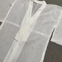 本麻 長襦袢 紋紗 白 ① - メルカリ