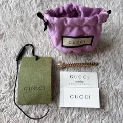 新品 GUCCI グッチ GGキャンバス シュシュ GG柄 ピンク イエロー