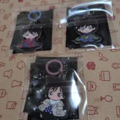 名探偵コナン ふらっとめじるしアクセサリー 工藤新一 2種 毛利蘭【未使用】