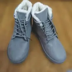 【新品】レディース　ショートブーツ 　ムートンブーツ　編み上げ