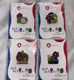 ミャクミャク&モリゾー・キッコロコラボピンバッジ 4個セット - メルカリ