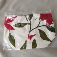☆真っ赤なお花のトートバッグ　ランチバッグ