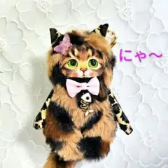 サンダー・茶トラ・猫・ストラップ・コヤンイサムチョン・バック