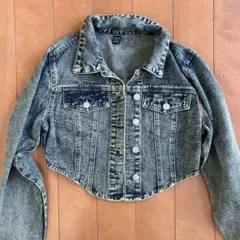【新品】SHEIN デニム クロップドジャケット