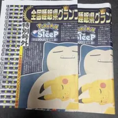 サンケイスポーツ特別号外　近畿版 ポケモンスリープ カビゴン　2枚