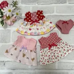 1512.メルちゃん ソランちゃん 服 ワンピース ハンドメイド