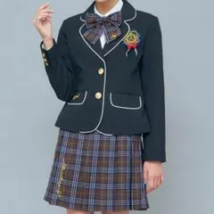 新品同様 アルジー 卒服 150 160ブレザー チェックスカート セット