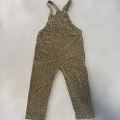 ZARA 花柄コーデュロイオーバーオール