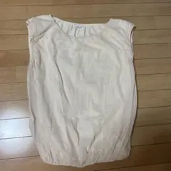 BRUNELLO CUCINELLI シアーノースリーブトップス ベージュ