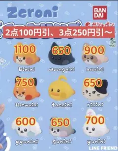 zeroni ゼロニ　ぷくっとリング　ガチャ