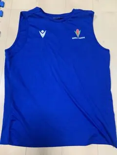Macron MANU SAMOA ラグビー タンク ブルー L