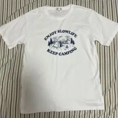 チルファー　Tシャツ マウンテン　キャンプ　Fサイズ ホワイト