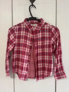 MPS. 長袖シャツ 130サイズ 赤・青・白チェック