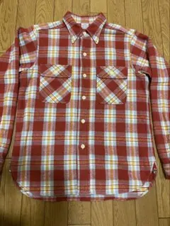 ウエアハウス　ネルシャツSサイズ 赤