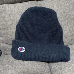 【新品】Champion ニット帽 ビーニー ネイビーユニセックスチャンピオン