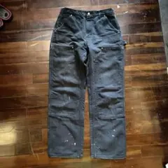 USA製 Carhartt ダブルニー ペインターパンツ 30 黒 B01 黒墨
