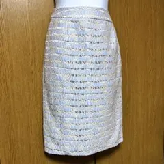 新品　レーススカート 水色スカート　日本製