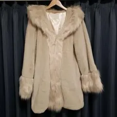 Radyベージュ フェイクファー ロングコート