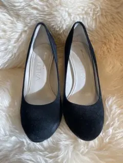 【UNITED NUDE 】ブラック スエード プレーンパンプス