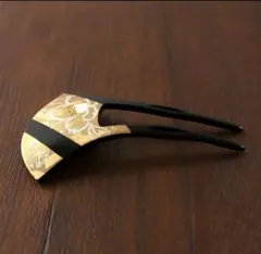 美品　バチ型かんざし
