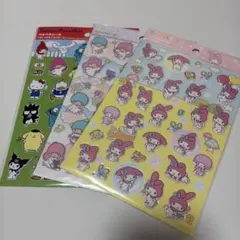DAISO ペタペタシール　サンリオ　マイメロ　リトルツインスターズのサムネイル