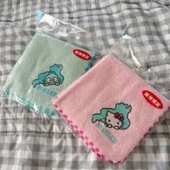 滋賀限定 ハローキティ ハンギョドン プチタオル 2枚セット BIWAKO