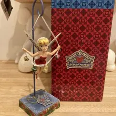 ティンカーベル フィギュア2個セット 陶器製 加藤工芸 ティンカー・ベル 2001年 イヤーフィギュア 加藤工芸 ディズニー