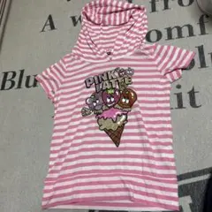 ピンクラテTシャツ　XS