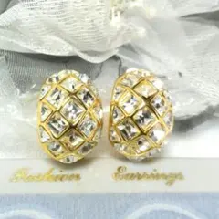 594.Vintage ジュエルフープイヤリング美品