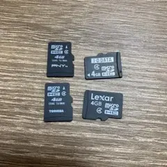 MicroSDカード　4GB 4枚