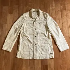 クロコダイル:アイボリー ボタン付きジャケット
