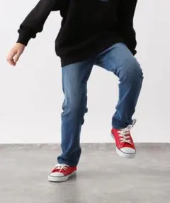 GLOBAL WORK グローバルワーク スゴラクストレッチスリムパンツ 150